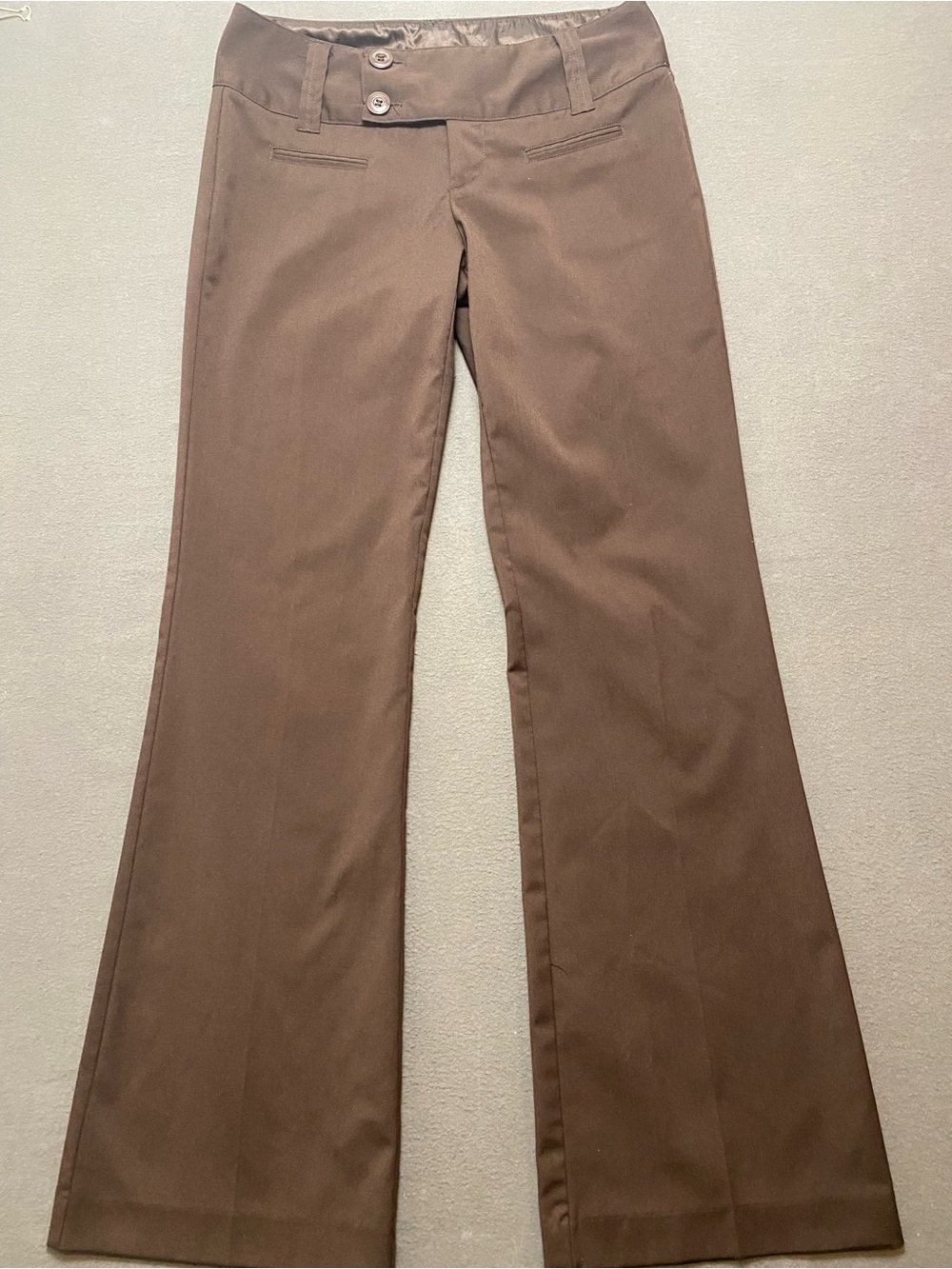 Maurices tBrown Women’s Boot-Cut Dress Pants 3/4 Long